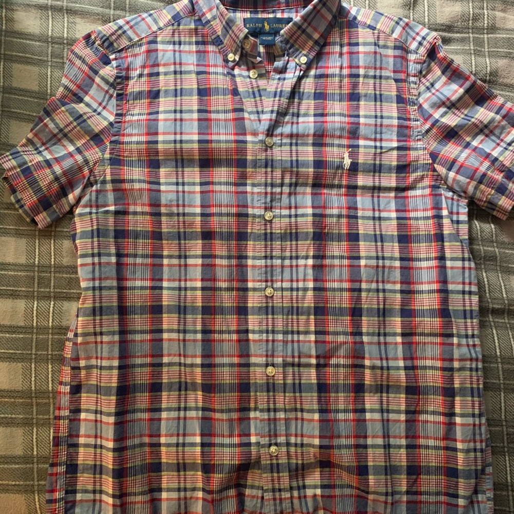 Boys Large button down shirt